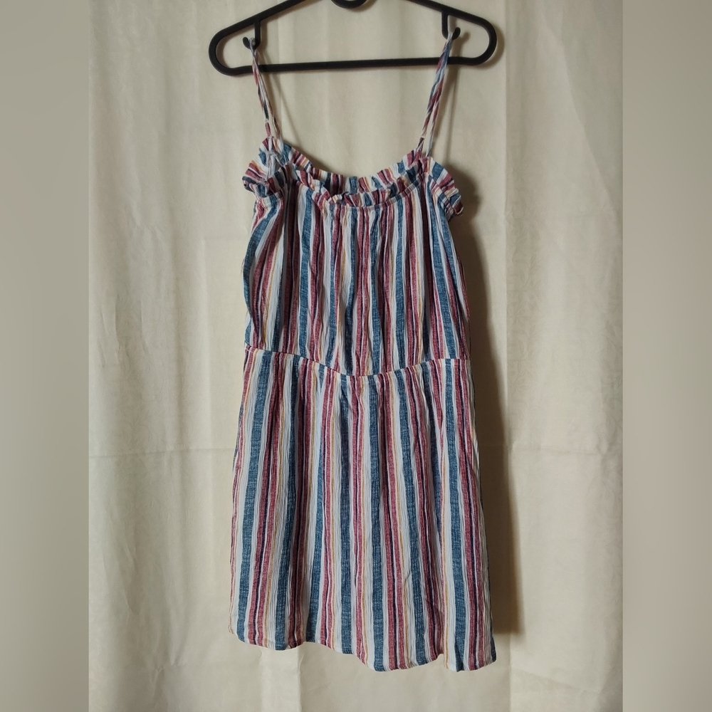 Rue 21 Dresses, Women's Colorful Striped Rue 21 Dress, Size Extra Large